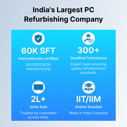 HCL Desktop Computer PC | Intel i3-3rd Gen | Win 10 Pro | Refurbished