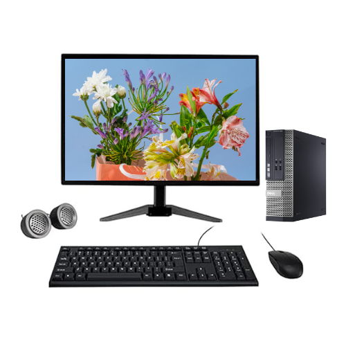 Dell OptiPlex 3010 All-in-One Desktop Computer Set | i5-3rd Gen | 19" HD LCD Monitor| Wired KB & Mouse | Speakers | WiFi | Win 10 Pro | Refurbished
